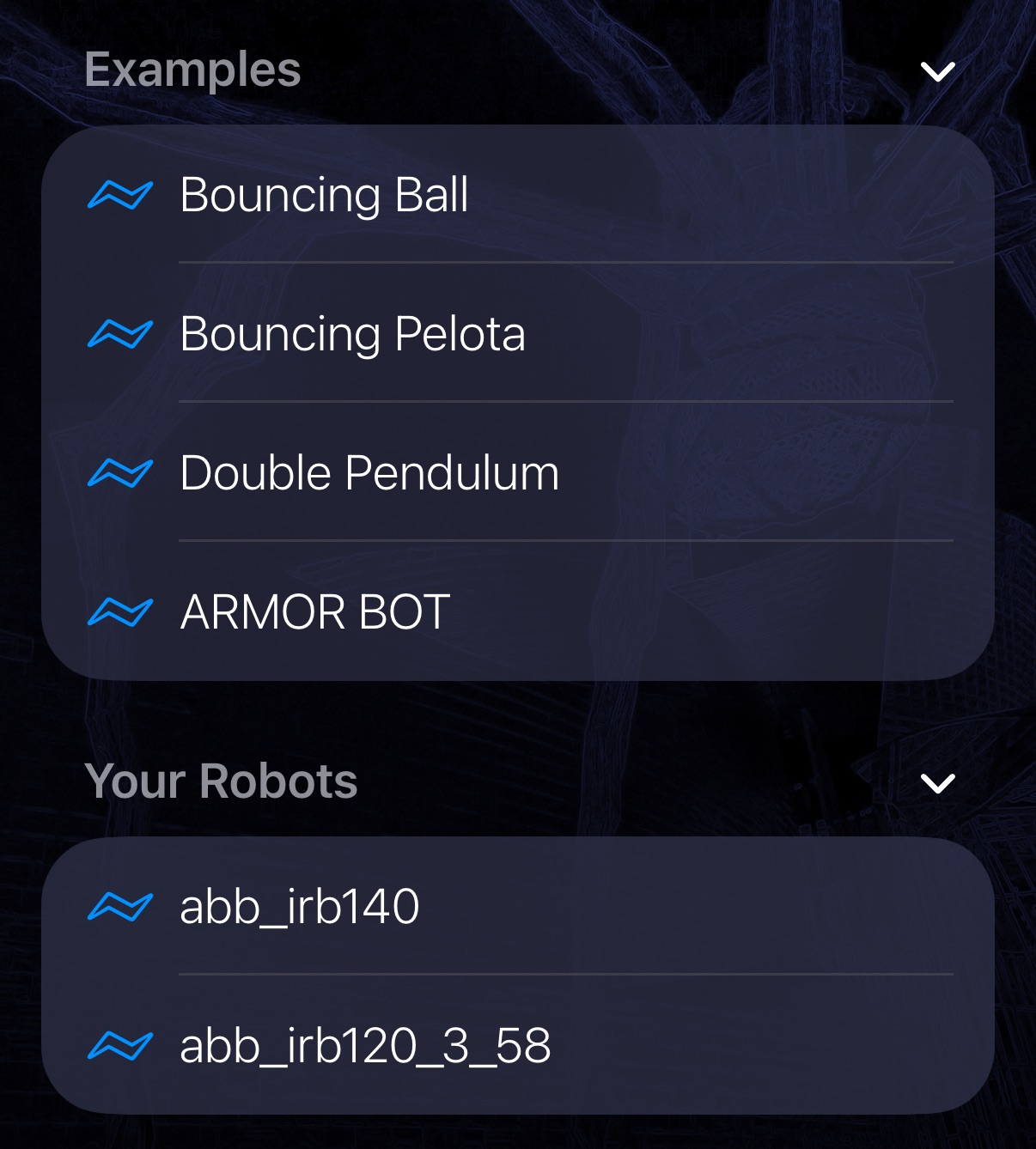 Robot Selector