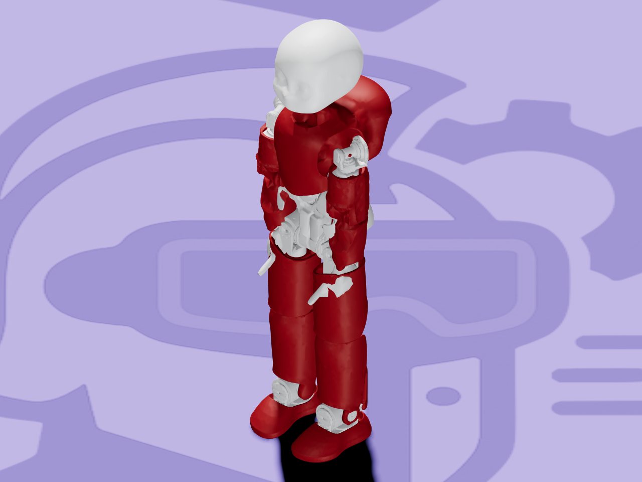 iCub rendered in ARMOR