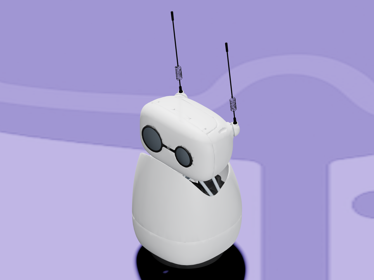 Reachy Mini rendered in ARMOR
