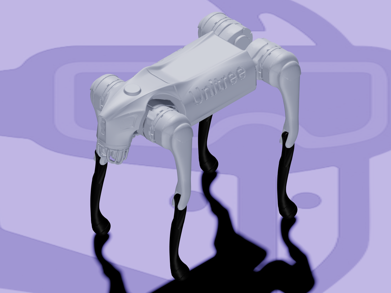 Go2 rendered in ARMOR