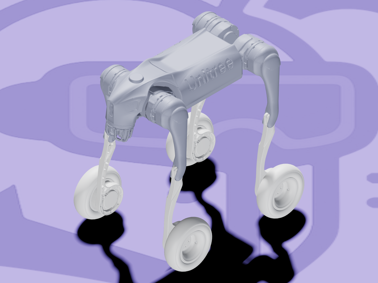 Go2-W rendered in ARMOR